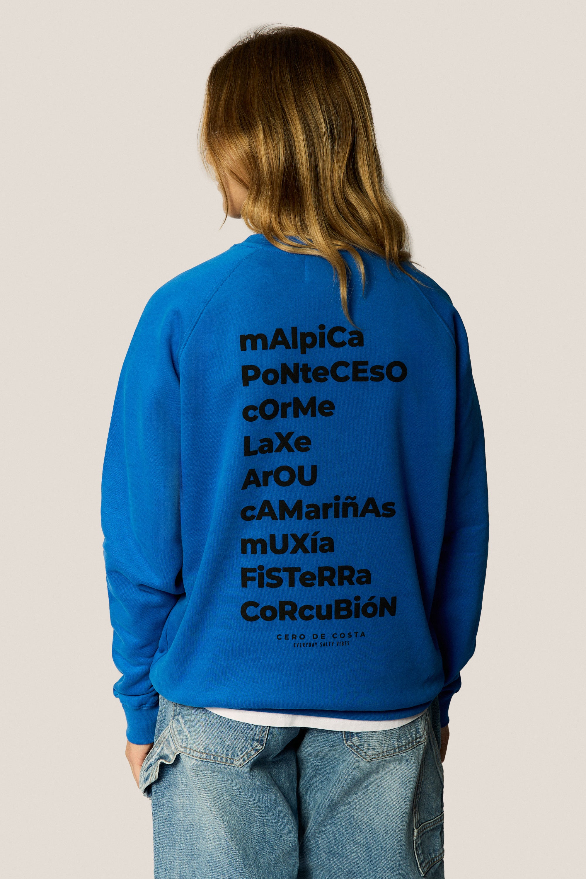 SUDADERA AZUL/NEGRO "LOS FAROS"